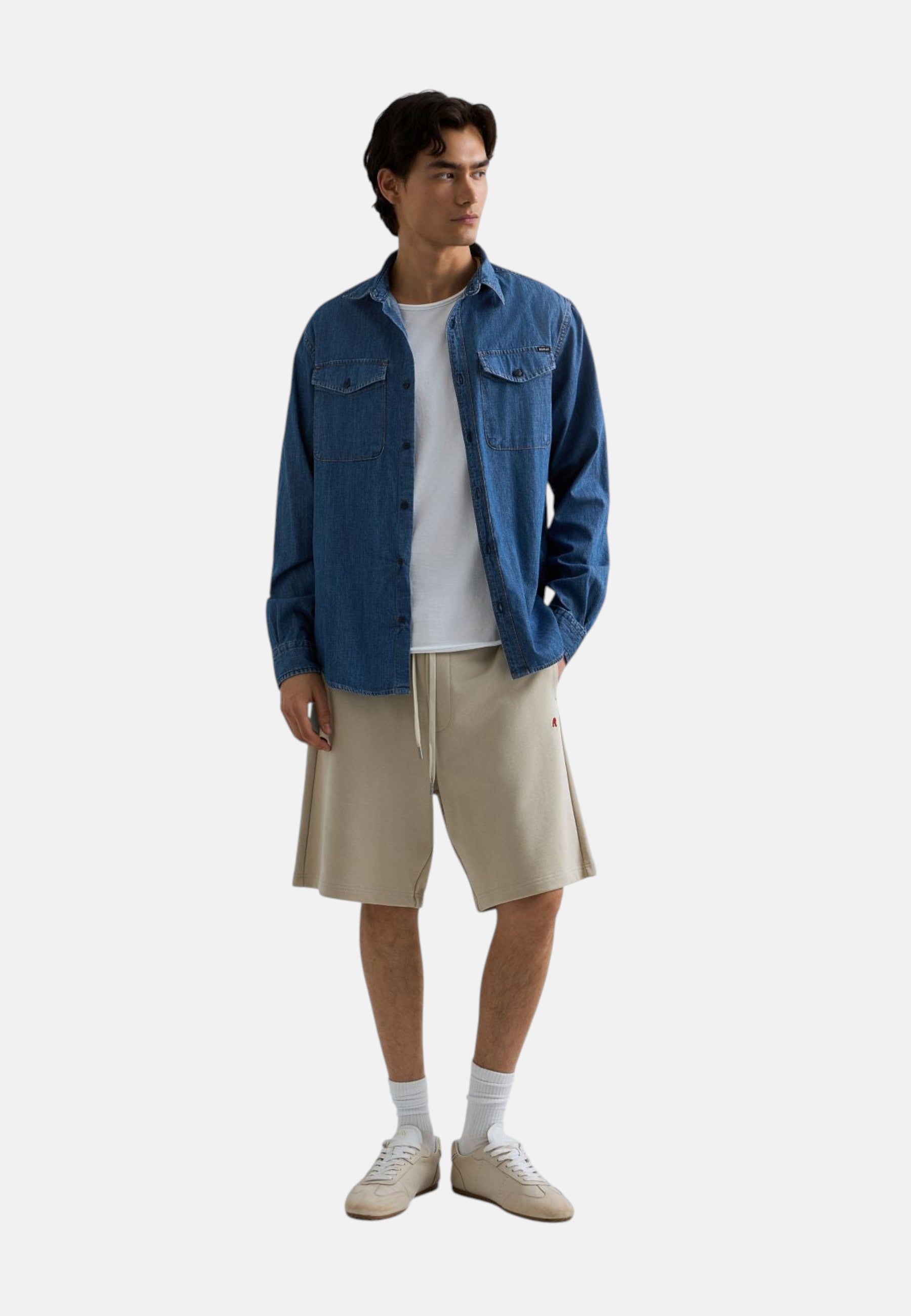 Camicia Manica lunga Uomo Replay In Denim Di Cotone  M4124 .000.860 B06