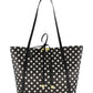 Borsa A Spalla Donna Braccialini Reversibile, Manico doppio, Chiusura con coulisse, Design reversibile con interno a pois, Dimensioni: 45 x 11 x 30 Cm Double B19323PP
