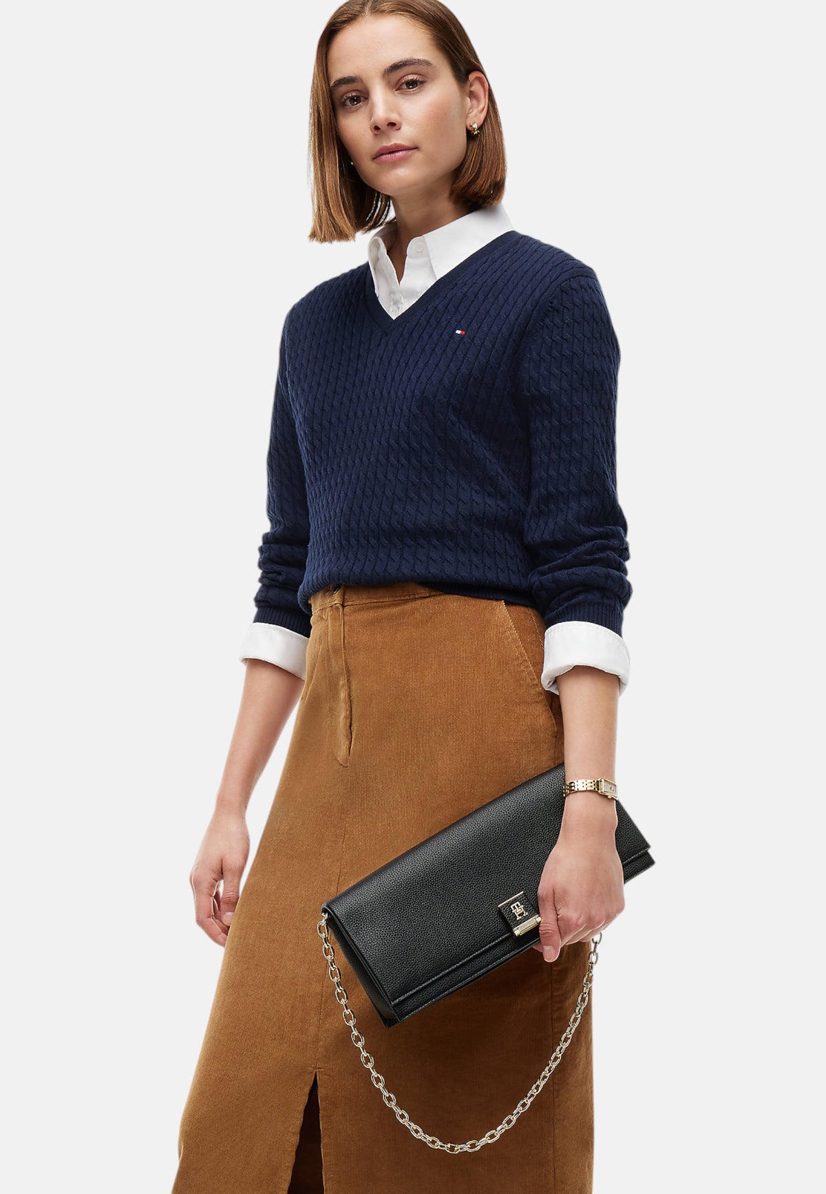 Borsa A Spalla Donna Tommy Hilfiger Clutch Th Her AW0AW19179
