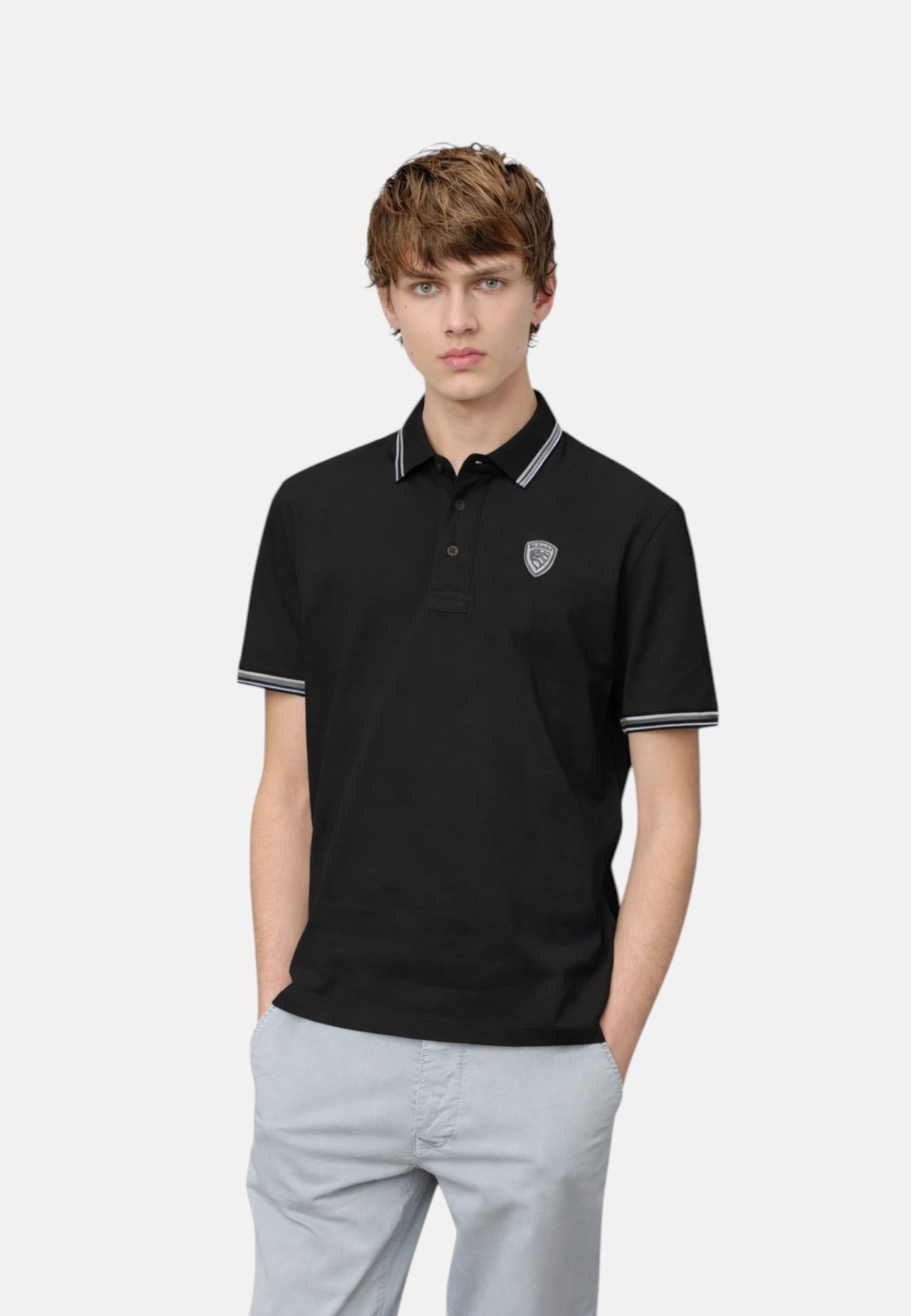 Polo Manica Corta Uomo Blauer  Agassiz 26SBLUT02293