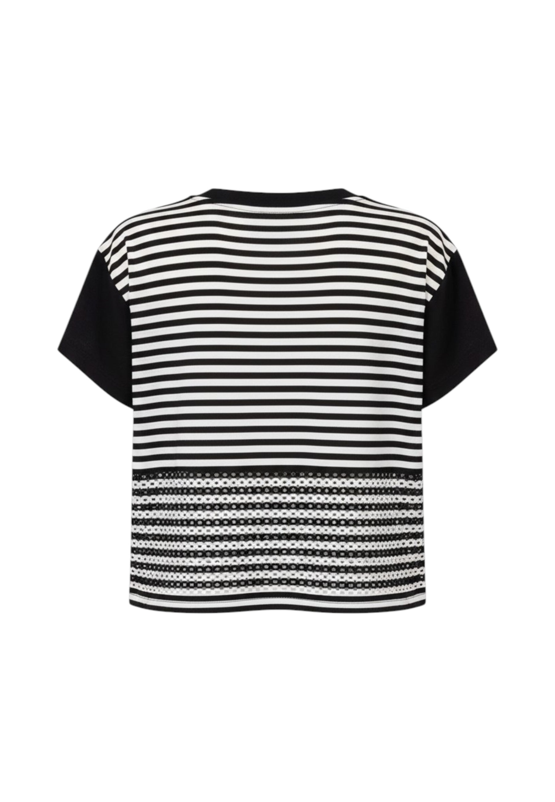 T-Shirt Manica Corta Donna Liu Jo Jersey Rigato  VA6039J3908