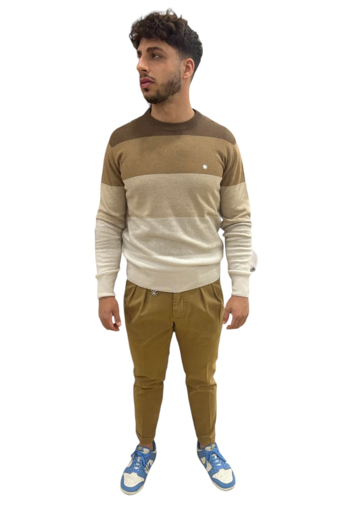 Maglione A Girocollo Uomo Manuel Ritz   3532M514233840