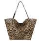 Borsa A Spalla Donna Braccialini Shopping In Pelle Con Stampa Leopard Ariel B19031PP