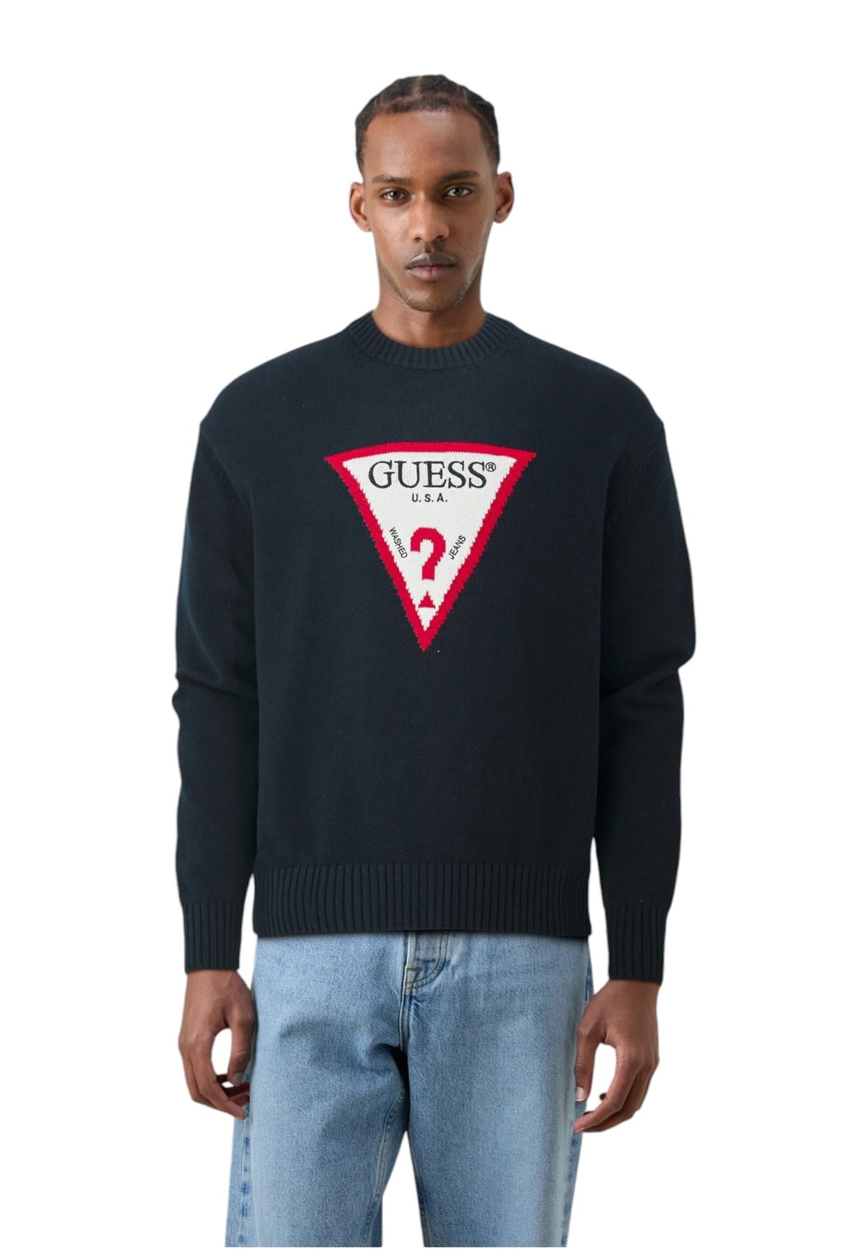 Maglione A Girocollo Uomo Guess  Gj Big Triangle M4BR32Z3HM1