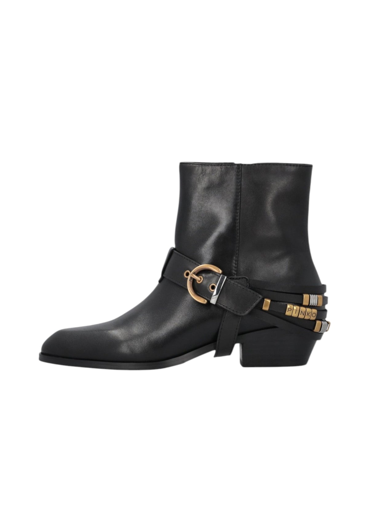 Stivaletti Tronchetti Donna Pinko Con Cinturini, Fibbie E Dettagli Metallici Jane 07 SD0557P001