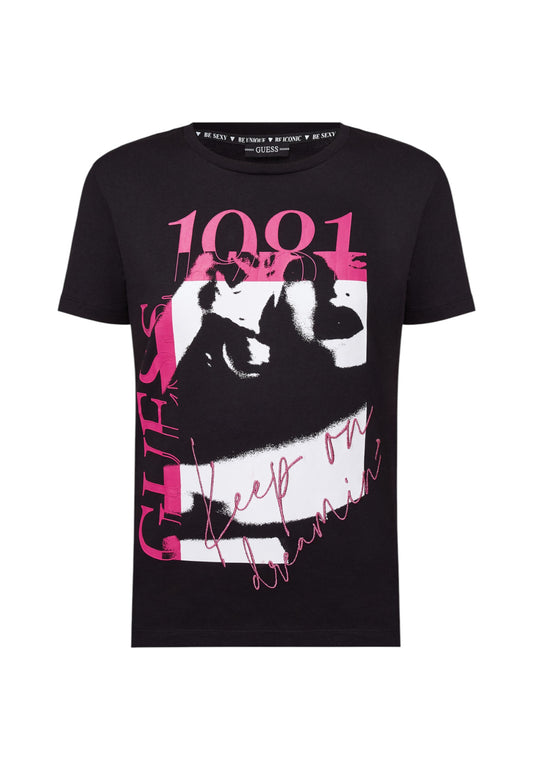 T-Shirt Manica Corta Donna Guess  1981 W1RI49I3Z00