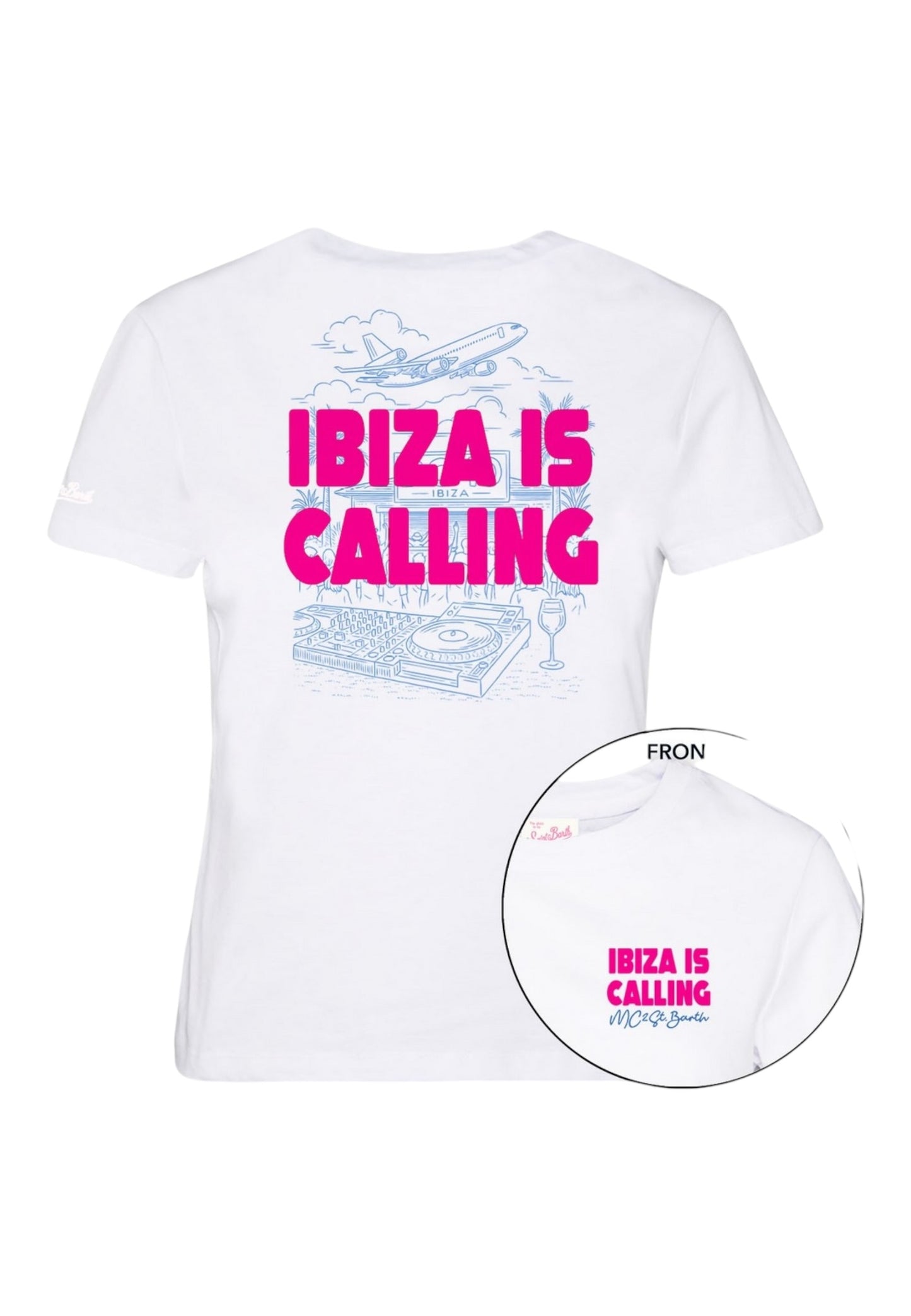 T-Shirt Manica Corta Donna Mc2 Saint Barth Ibiza Calling Emilie EMI0001