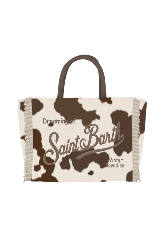 Borsa A Mano Donna Mc2 Saint Barth Cow Embroidery Colette Felt COL0037