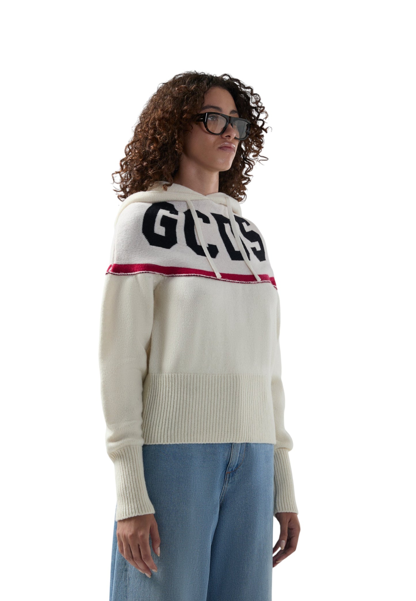 Maglione A Girocollo Donna Gcds  Logo Knit B2CW1918KI9