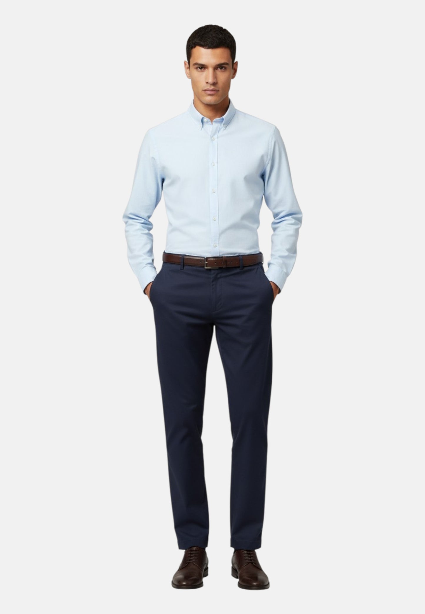 Pantaloni Carrot Fit Uomo Roy Roger's In Gabardina Elasticizzata Chino Conduit Read RRU90120C9250112