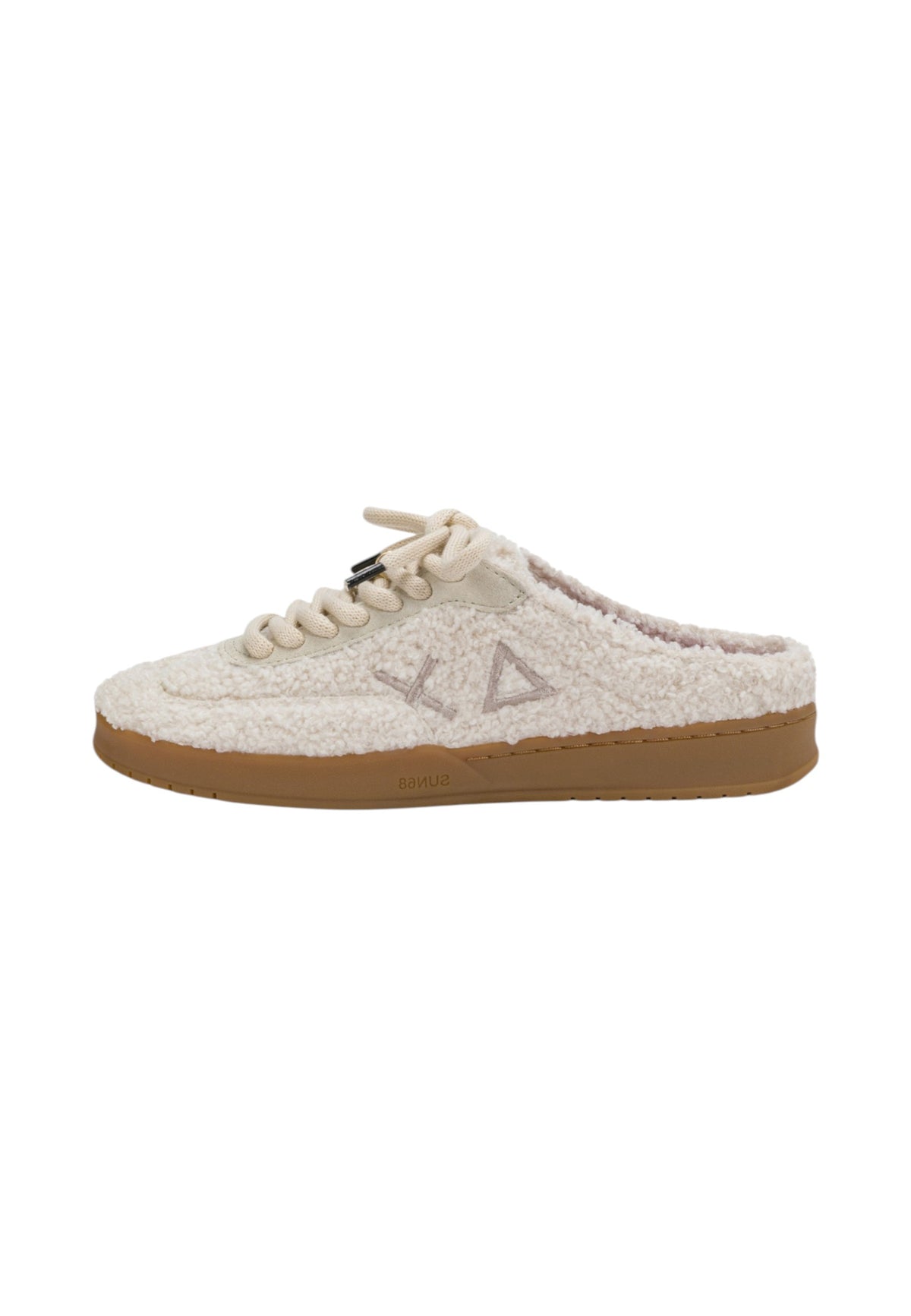 Sneakers Basse Donna Sun68 Stile Tennis, Suede, Teddy, Sabot California Sabot Teddy Z46257