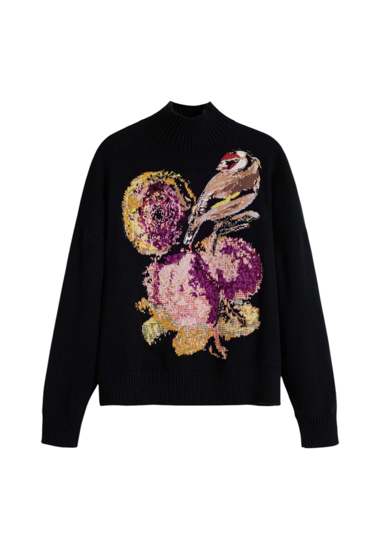 Maglione Collo Alto Donna Desigual  Bird Lacroix 25WWJF04