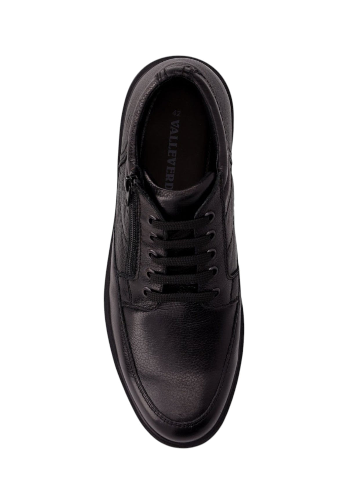 Stivaletti Polacchini Uomo Valleverde chiusura con lacci, zip laterale, suola scura  VJ833F