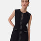 Vestito Corto Donna Liu Jo Tessuto Navetta Con Borchie  WA6119T2527