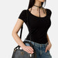 Borsa A Mano Donna Guess Girlfriend Satchel Karnilla Logo HWOS9901060