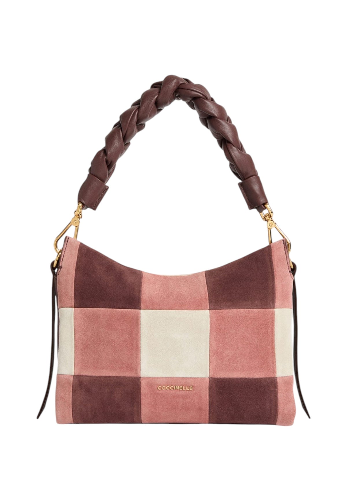 Borsa A Mano Donna Coccinelle Motivo Vichy, In camoscio Boheme Vichy Patch E1VT5580101