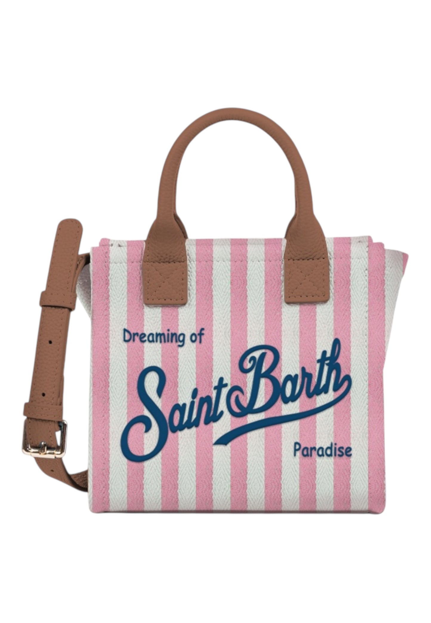 Borsa A Mano Donna Mc2 Saint Barth Hb Stripes Leather Vanity Bag Mini VANMI001
