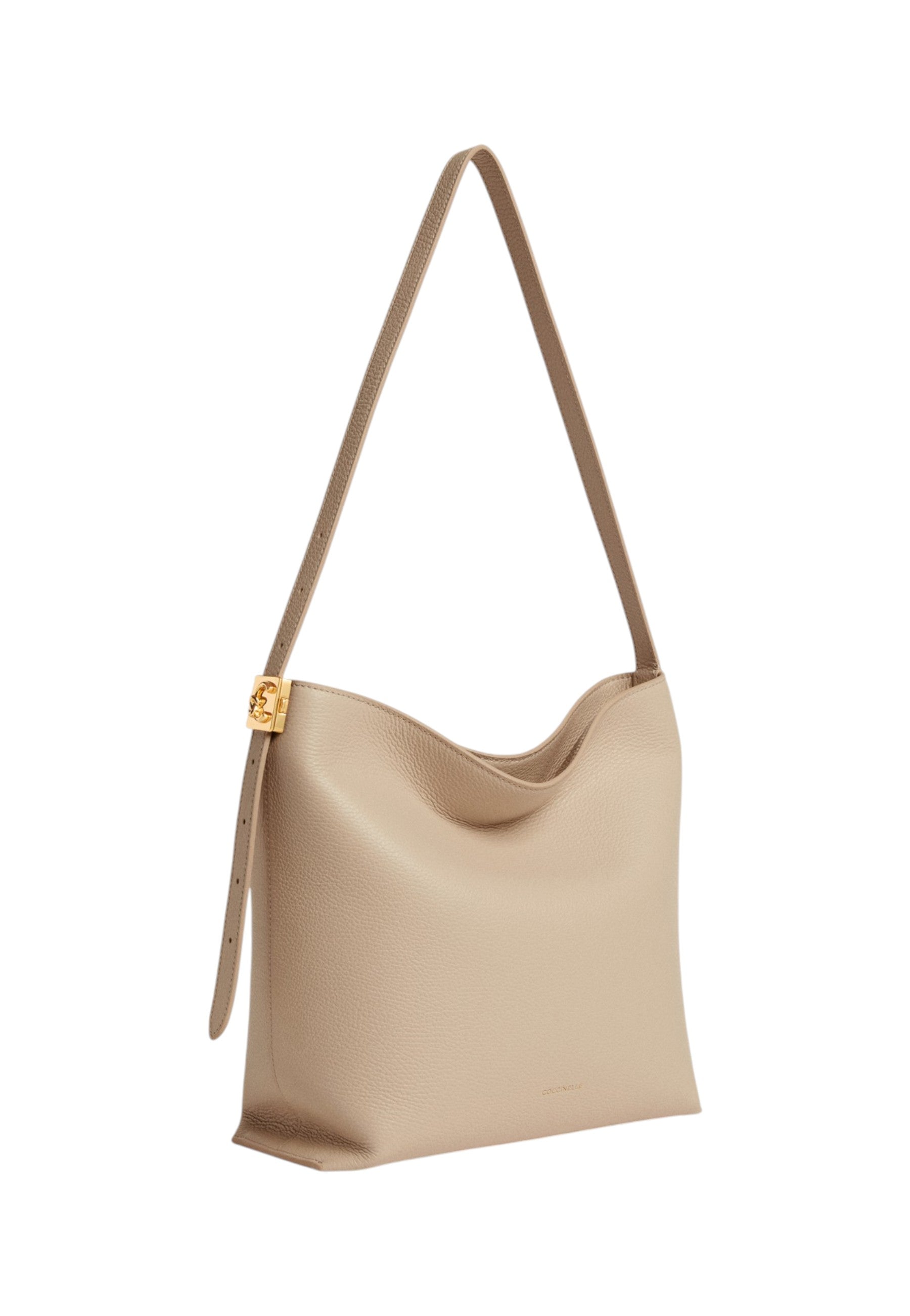 Borsa A Spalla Donna Coccinelle In Pelle Martellata Coccinelle C-Me Lock E1U4K130201