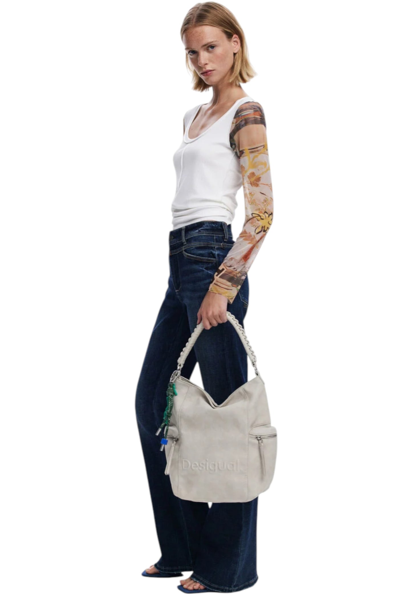 Zaino  Donna Desigual  Back Half Logo Arica Piedra 25WAKP30