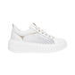 Sneakers Basse Donna Nero Giardini In Nappa Con Inserti Laterali Traforati Trasparenti  E615292D