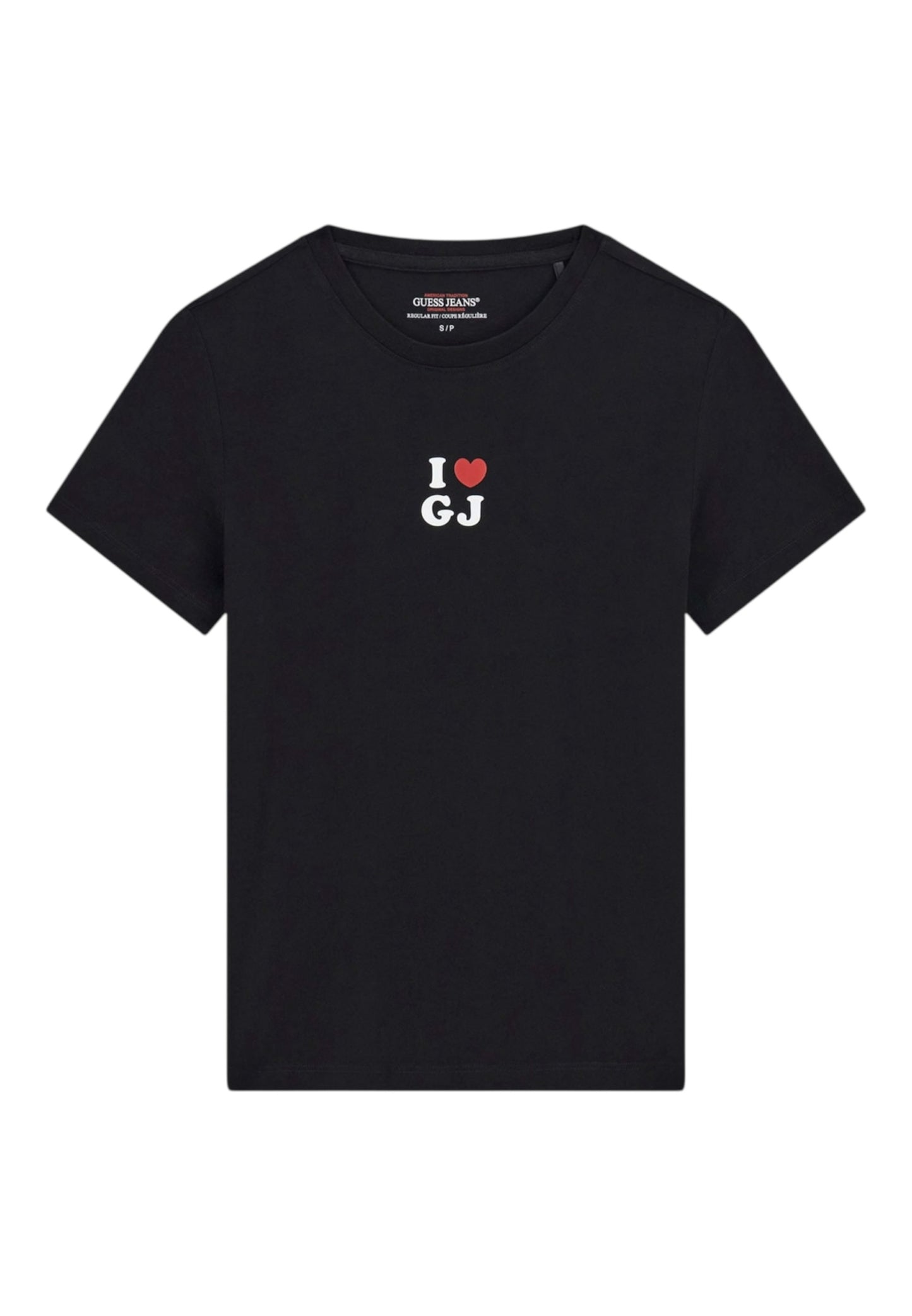 T-Shirt Manica Corta Donna Guess  Gj I Love Gj Reg W6GI45K8HM0
