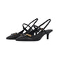 Sling Back  Donna Pinko In Nappa Con Cinturini E Applicazioni Gioiello Gloria 18 SD0489P003