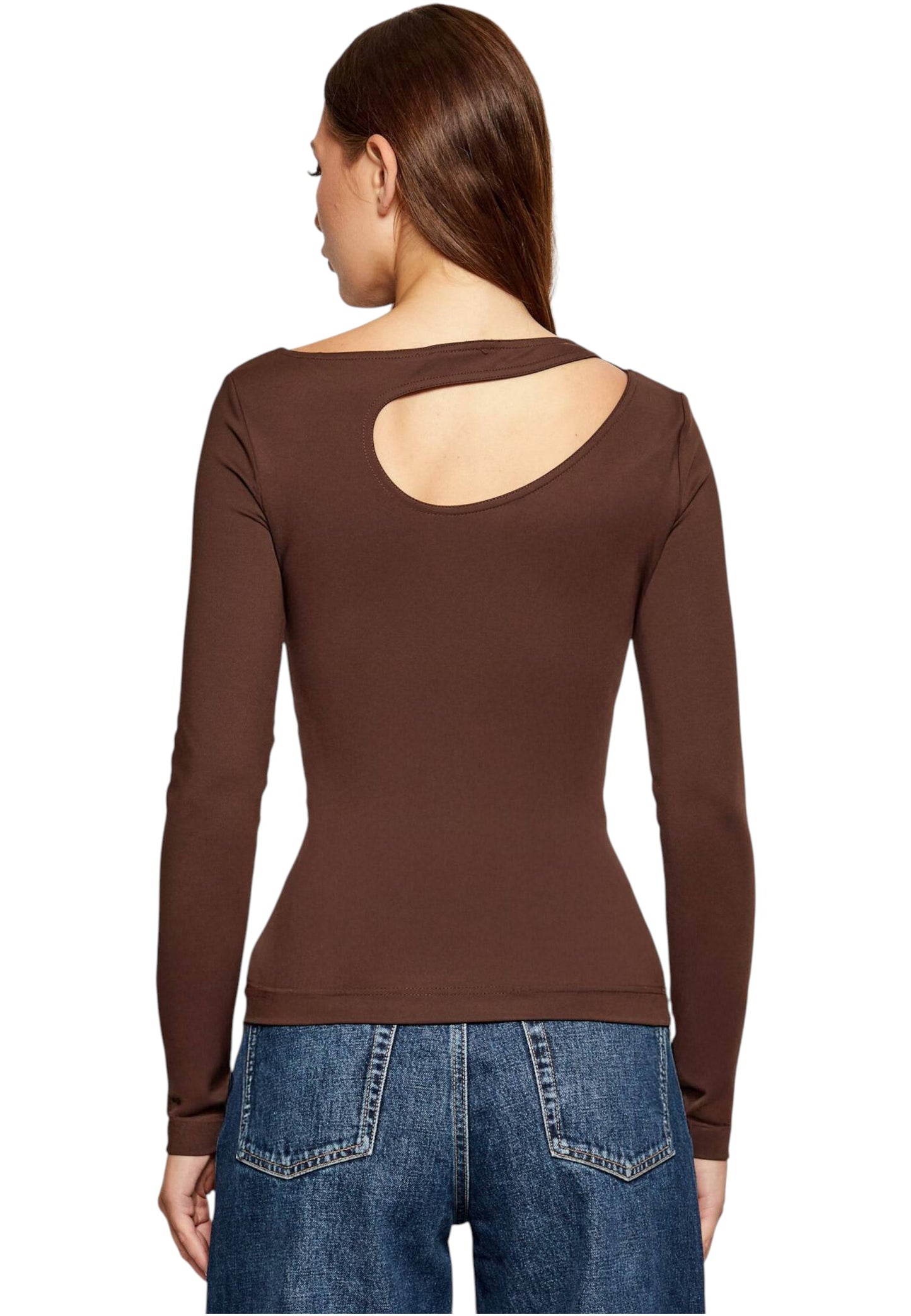 T-Shirt Manica lunga Donna Guess  Eleanor Buckle W5BP18KC7M2