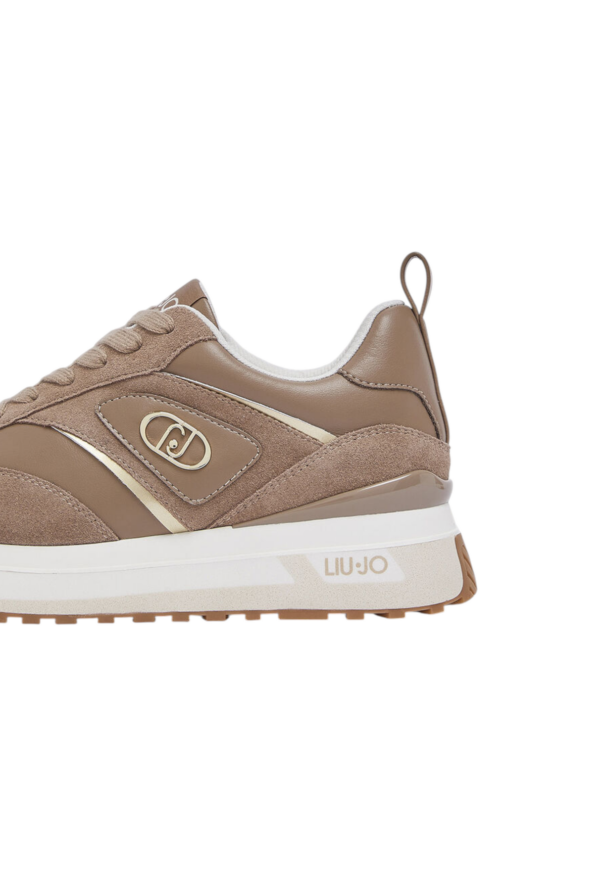 Sneakers Basse Donna Liu Jo In Pelle E Pelle Scamosciata Con Platform E Logo Laterale Liu Jo Maxi Wonder 97 BF6005PX310