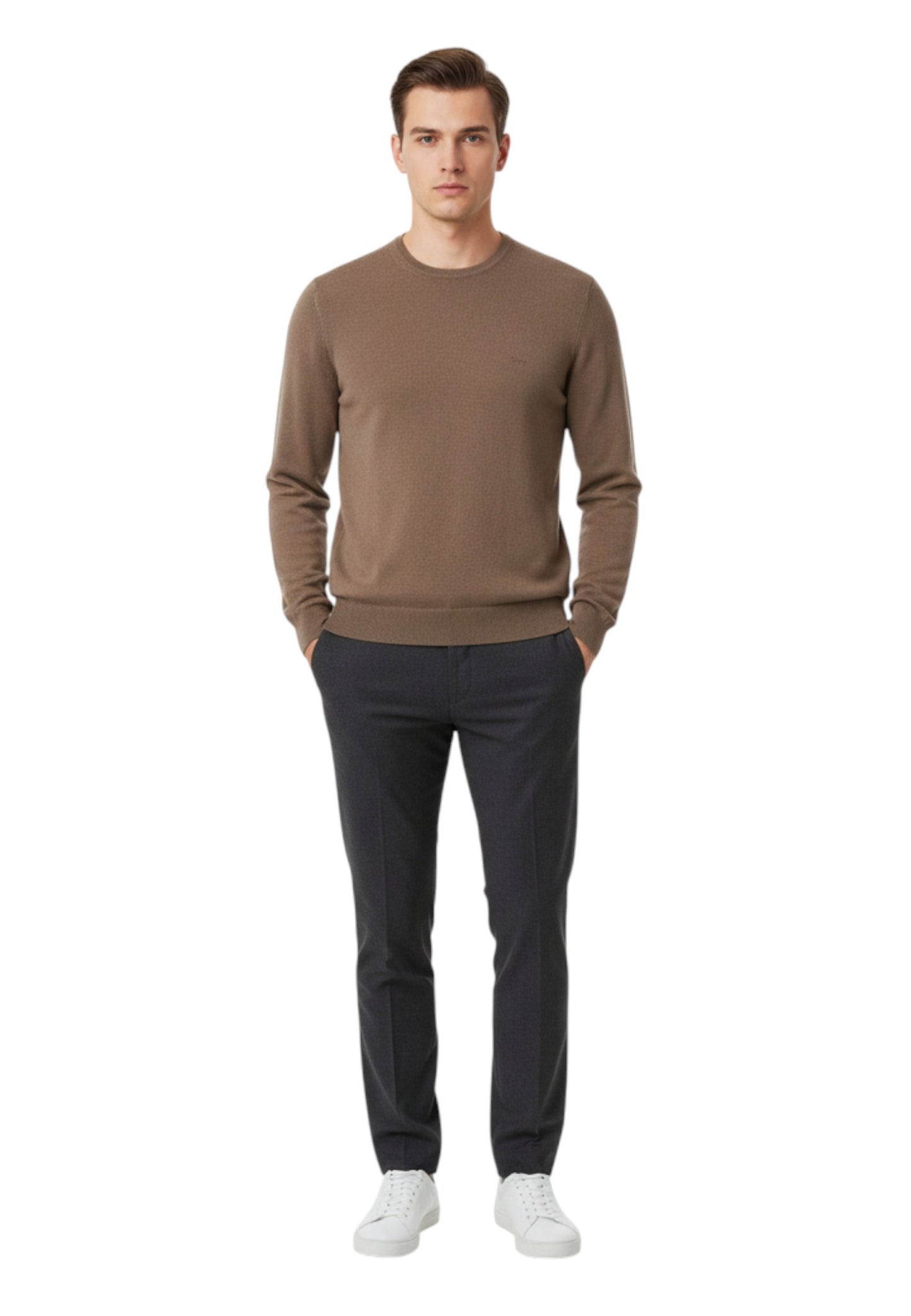 Maglione A Girocollo Uomo Harmont & Blaine Basic In Merino  HRP001030478