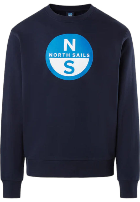 Felpa A Girocollo Uomo North Sails Con Maxi Stampa  691222