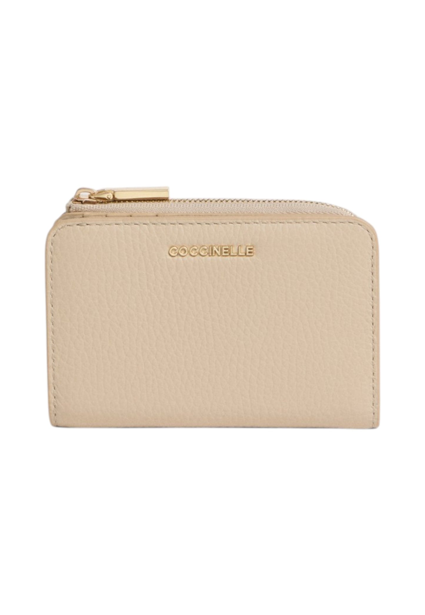Portafoglio Con Zip Donna Coccinelle In Pelle Martellata Metallic Soft Small E2MW511D101