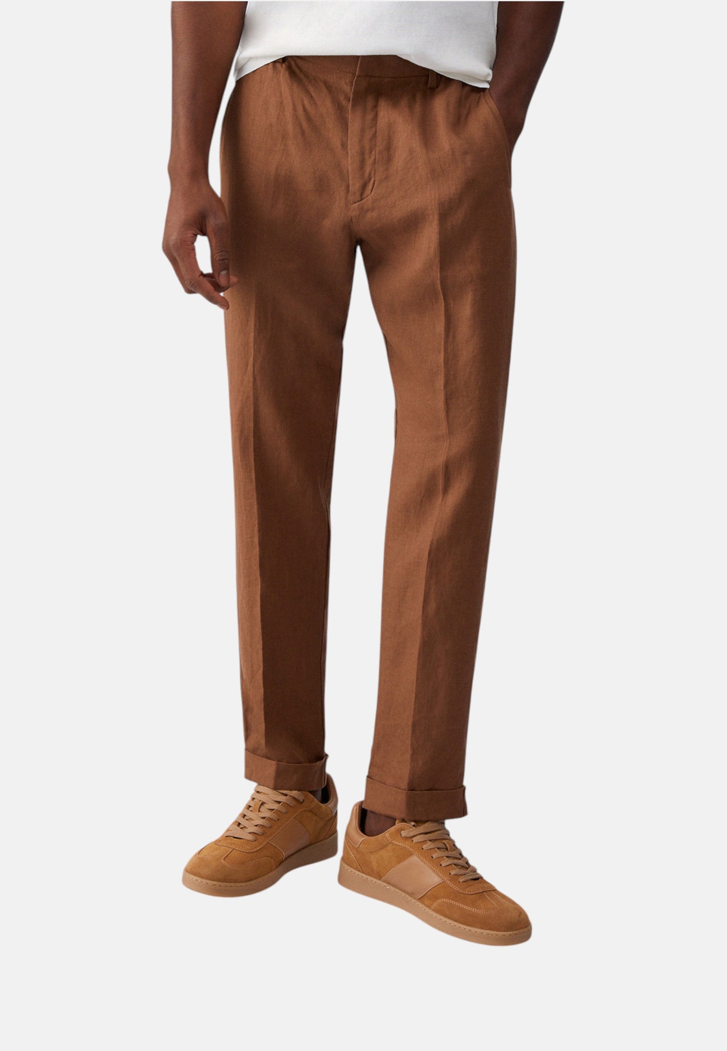 Pantaloni  Uomo Liu Jo Jogger In Lino  QA6095T4346
