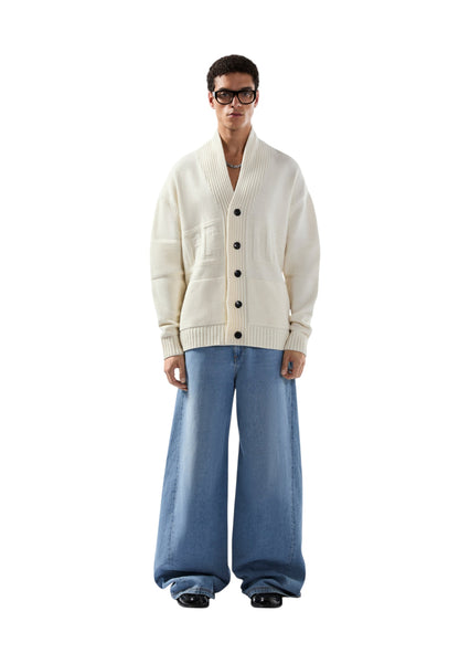 Cardigan  Uomo Gcds  Logo Buttoned B2CM1804KI8