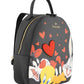 Zaino  Donna Braccialini Zaino compatto, Singolo con tracolle regolabili, Chiusura con zip, Due tasche interne, una con zip e una aperta, Stampa Looney Tunes dedicata all'amicizia, Dimensioni: 27 x 15 x 37 Cm Beth LT Allfriend LT318YY
