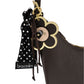 Borsa A Spalla Donna Braccialini Hobo, Singolo, Chiusura con zip, Una tasca interna portacellulare, Charm removibile con margherita e fiocco a pois, Dimensioni: 46 x 9 x 39 Cm Beth B19226YY