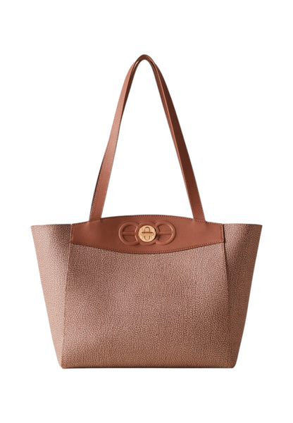 Borsa A Spalla Donna Borbonese Shopping Medium Moonlight 910101380098