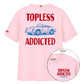 T-Shirt Manica Corta Uomo Mc2 Saint Barth Oversize Rich Topless Car Delmar DLR0001