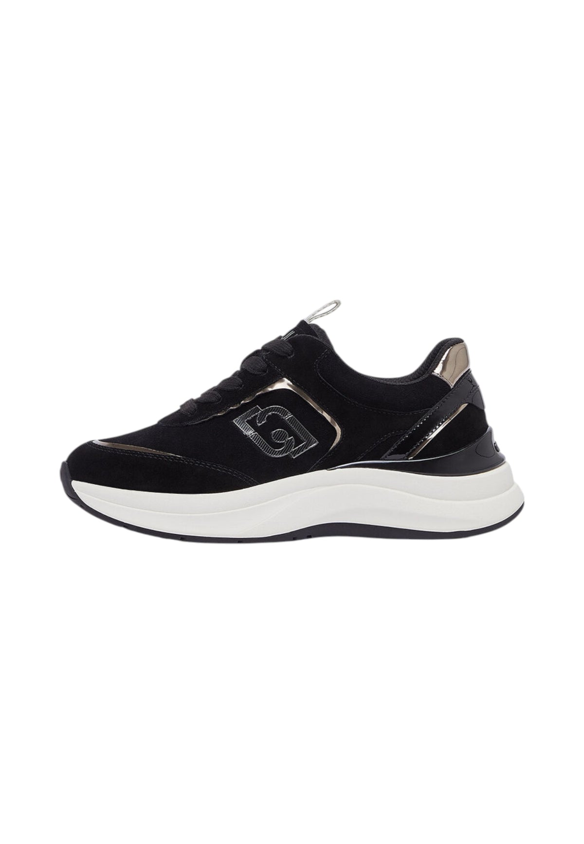 Sneakers Basse Donna Liu Jo In Pelle Scamosciata Con Platform E Logo Laterale Stardust 01 BF6029PX911