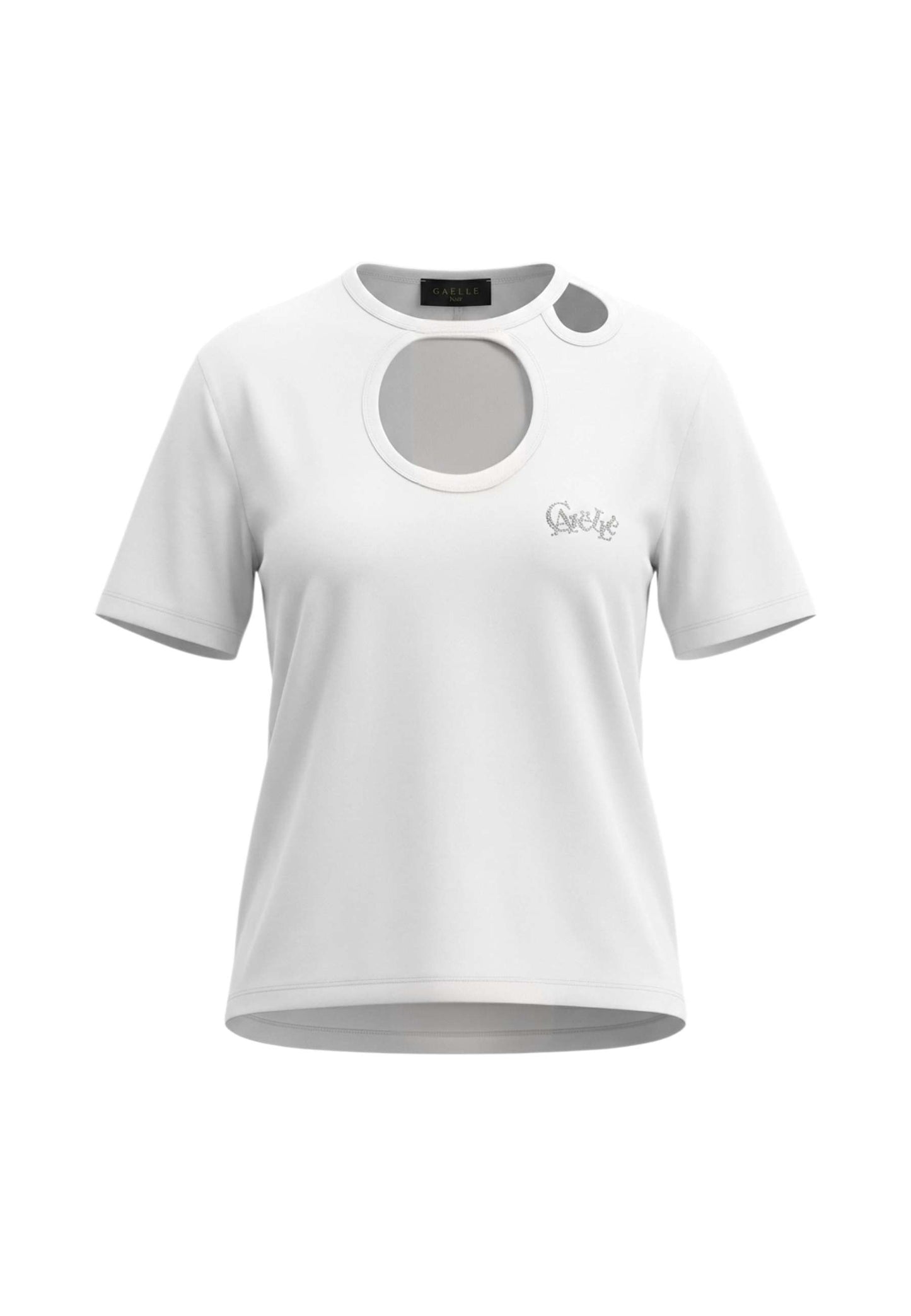 T-Shirt Manica Corta Donna Gaelle Con Dettaglio Aperture Sul Davanti  GAABW00694