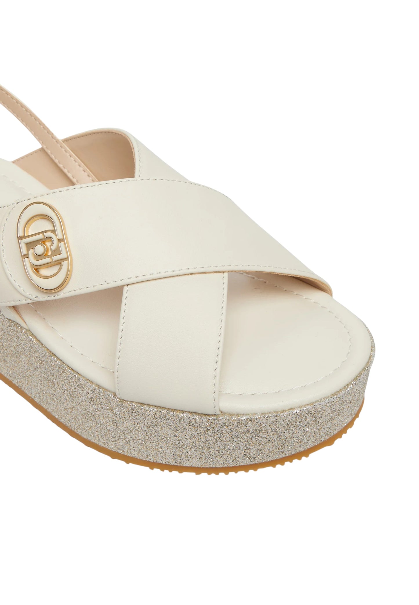 Sandali Platform Donna Liu Jo In Pelle Di Vitello Con Glitter Flo 03 SA6141PX106