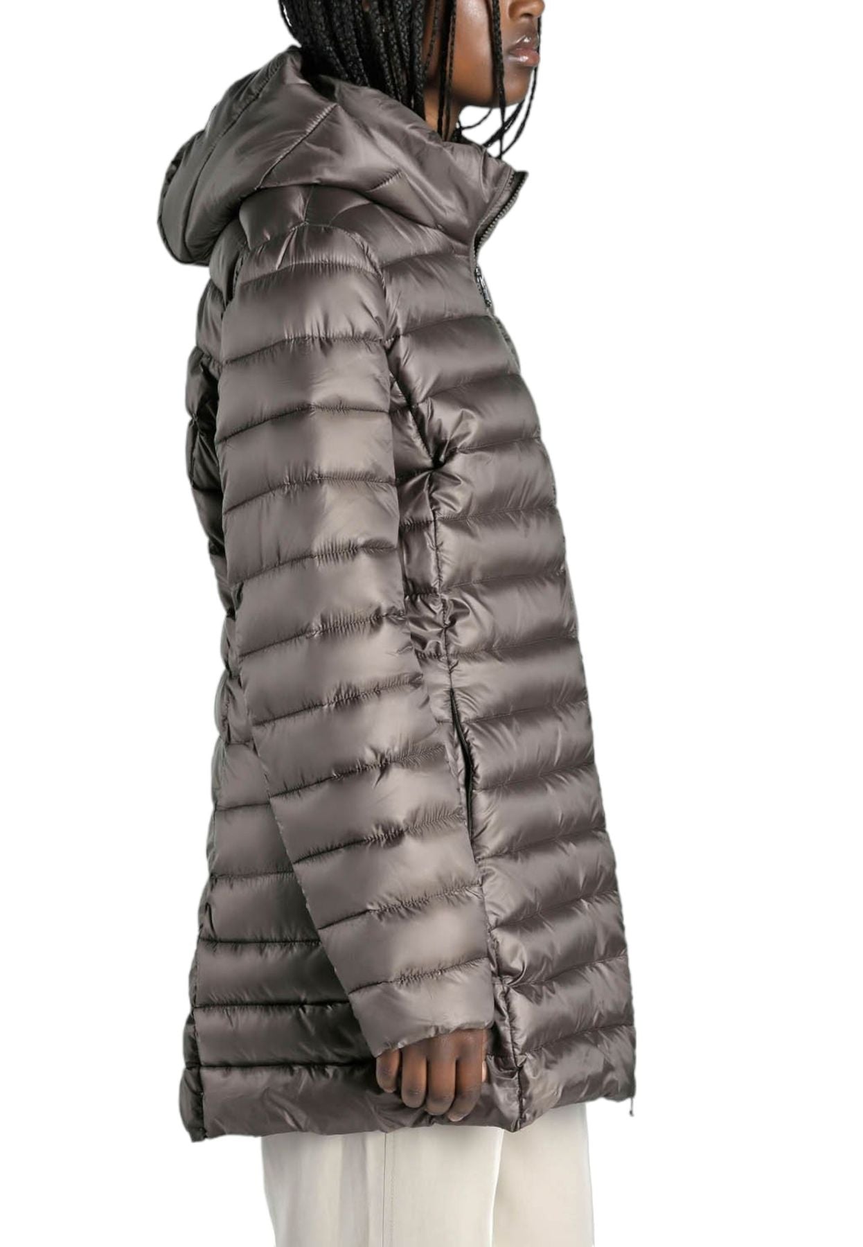 Piumino Lungo Donna Canadian Con Cappuccio Teslin Recycled CN.G220204WRE