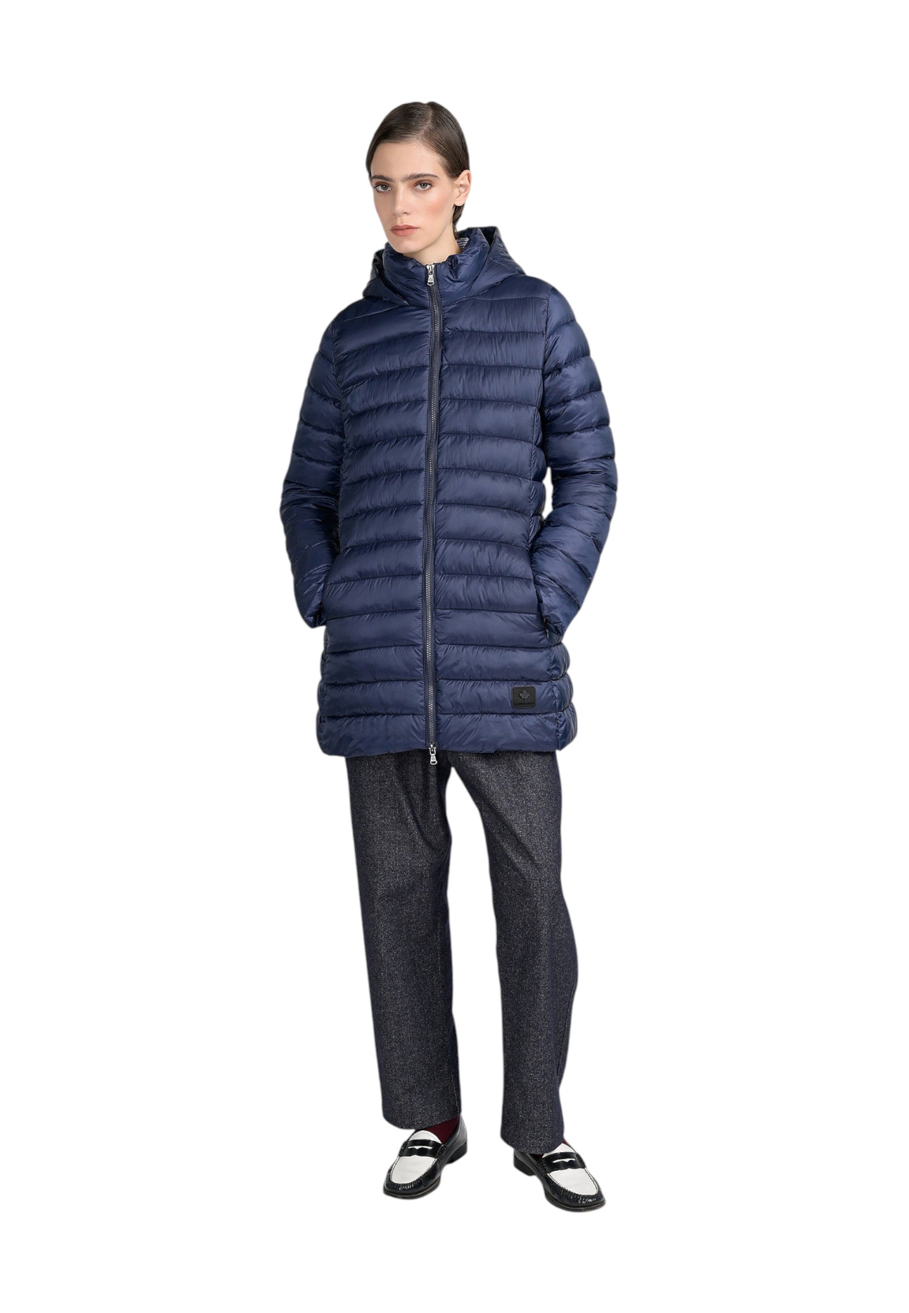 Piumino Lungo Donna Canadian Con Cappuccio Teslin 2 Recycl CN.G224204WRE