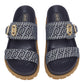 Ciabatte  Donna Liu Jo A Doppia Fascia In Denim Monogram Livia 02 SA6109TX523