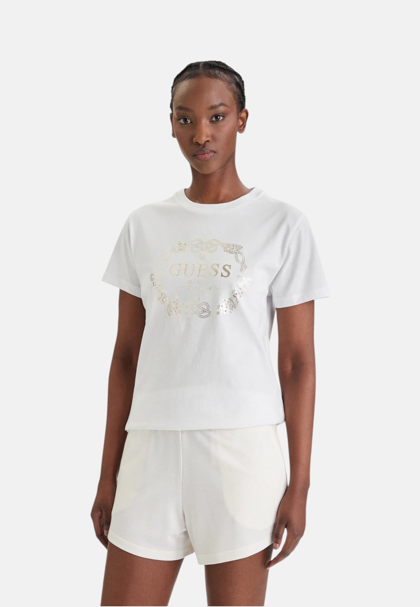 T-Shirt Manica Corta Donna Guess  Eva E6GI00I3Z14