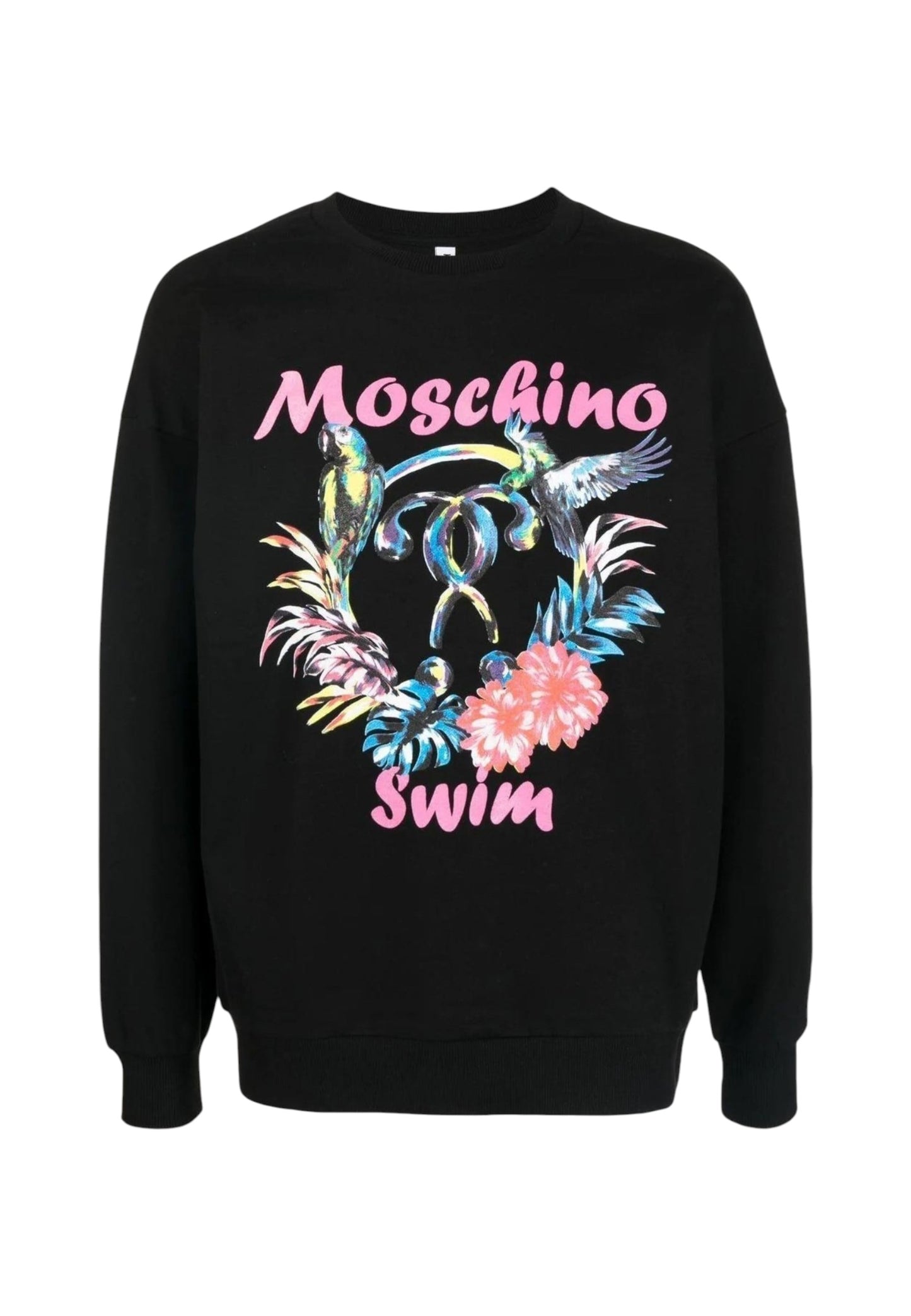 Felpa A Girocollo Uomo Moschino Pappagallini  A17032321