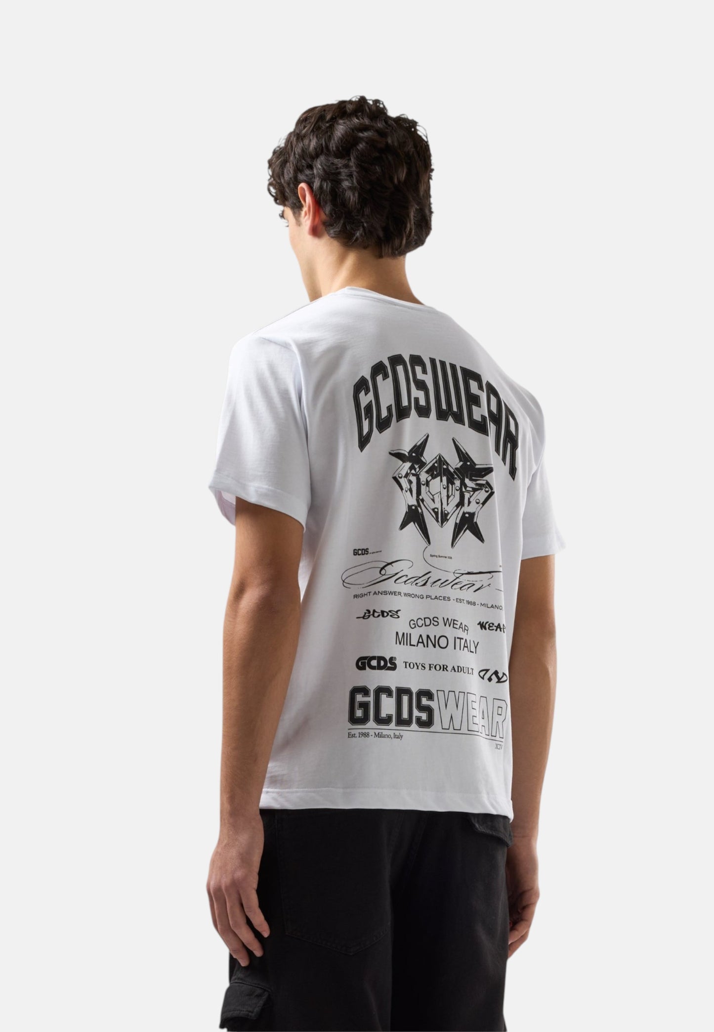 T-Shirt Manica Corta Uomo Gcds   C1MWQC070J079