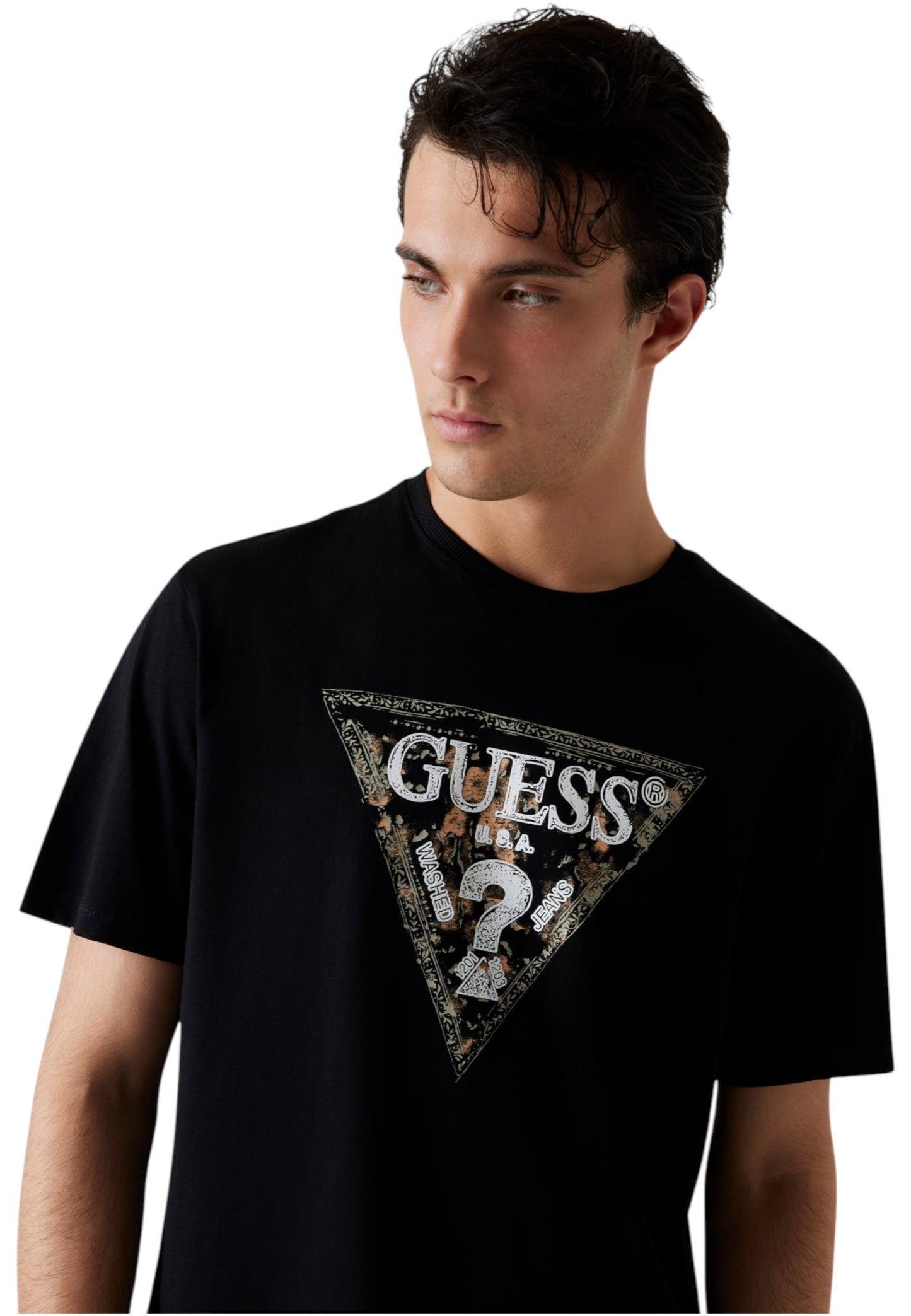 T-Shirt Manica Corta Uomo Guess  Guess Triangle M5YI15I3Z14