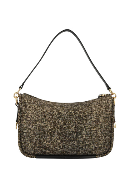 Borsa A Spalla Donna Borbonese Hobo Medium Con Tracolla Cahier 91010118I15