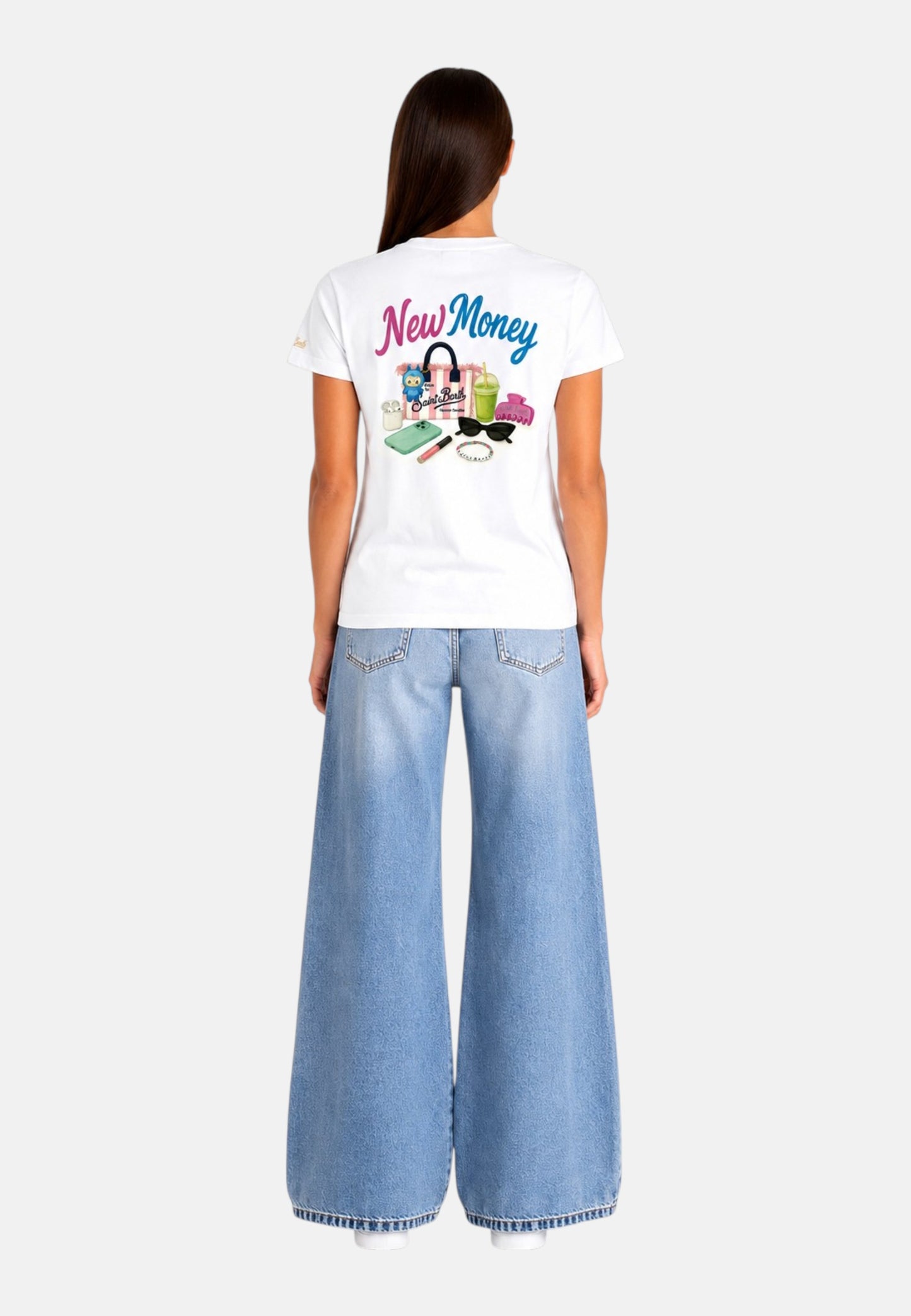 T-Shirt Manica Corta Donna Mc2 Saint Barth New Money Woman Emilie EMI0001
