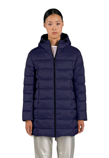 Piumino Lungo Donna Canadian Con Cappuccio Reversibile Moosonee Long Double Face CN.G224304W
